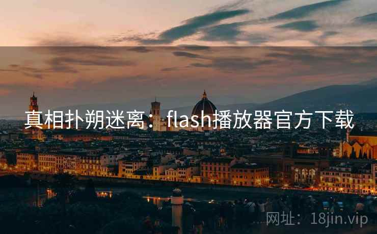 真相扑朔迷离:flash播放器官方下载