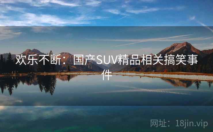 欢乐不断:国产SUV精品相关搞笑事件